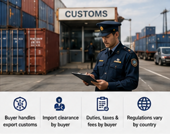 Vám- és exporteljárások EXW nemzetközi szállítmányokhoz