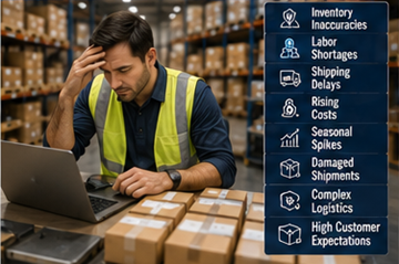 Forgalmas fulfillment raktár szállítási késésekkel és készletkihívásokkal