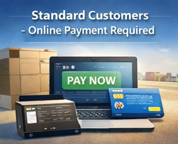 Standard ügyfelek biztonságos online fizetéssel a szállítási szolgáltatásokért az ExusTranson, digitális fizetési felületen