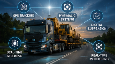 Digitális rendszerek és GPS technológia a modern nehézfuvarozási szállítójárművekben
